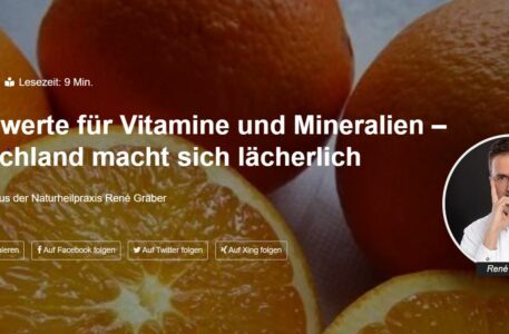 Grenzwerte für Vitamine und Mineralien – Deutschland macht sich lächerlich