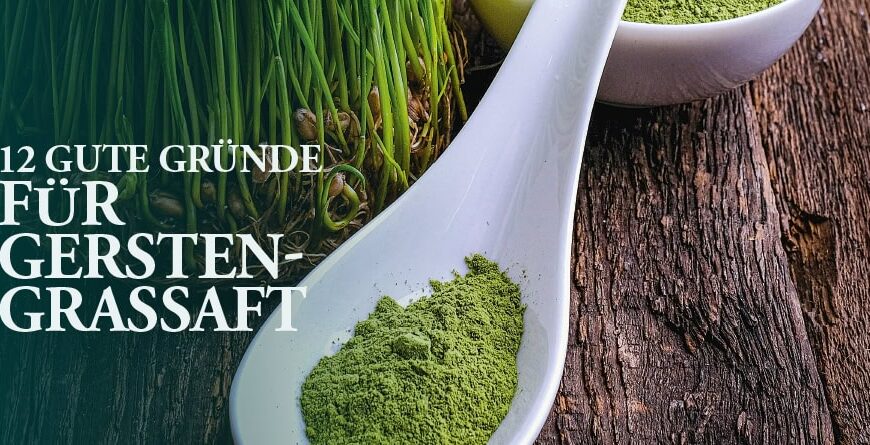 12 GUTE GRÜNDE FÜR GERSTEN-GRASSAFT